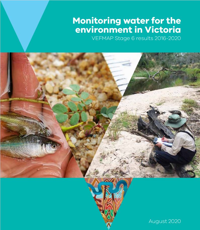 The cover of the  Victorian Environmental Flows Monitoring and Assessment Program report.